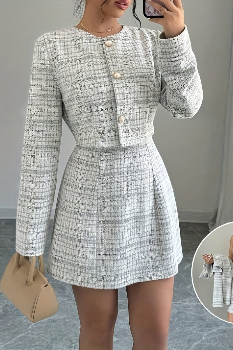 Marivienne - Structured Jacket & Dress Duo