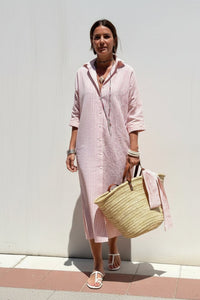 Olivia Women's Striped Summer Dress - Lightweight & Versatile Shirt Dress 0