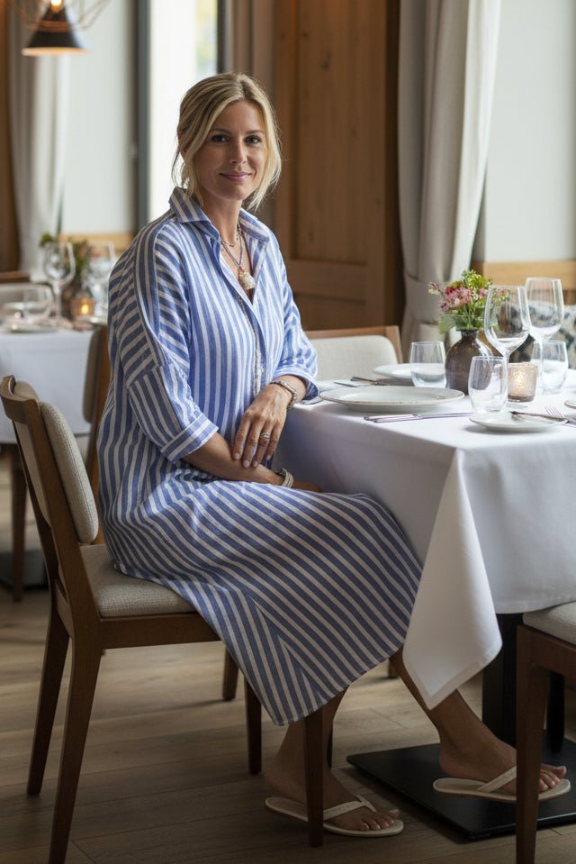 SUMMER - Women Timeless Striped Summer Shirt Dress