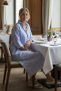 SUMMER - Women Timeless Striped Summer Shirt Dress
