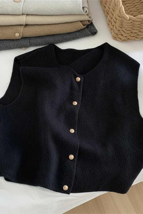 Ruby - Women’s Button-Up Sleeveless Casual Vest for Effortless Style 2