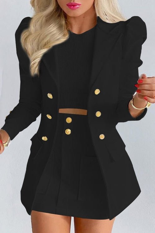 Nori – Sophisticated Blazer and Mini Skirt