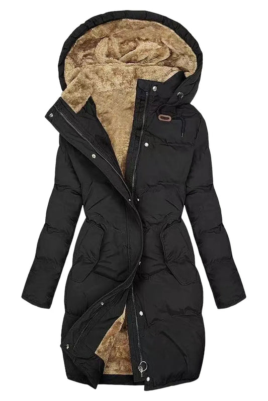 WARMORA – Women’s Quilted Hooded Coat for Stylish Winter Comfort