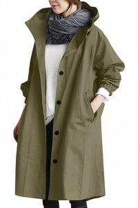 CITYDRAPE – Women’s Elegant Hooded Trench Coat for Stylish Protection