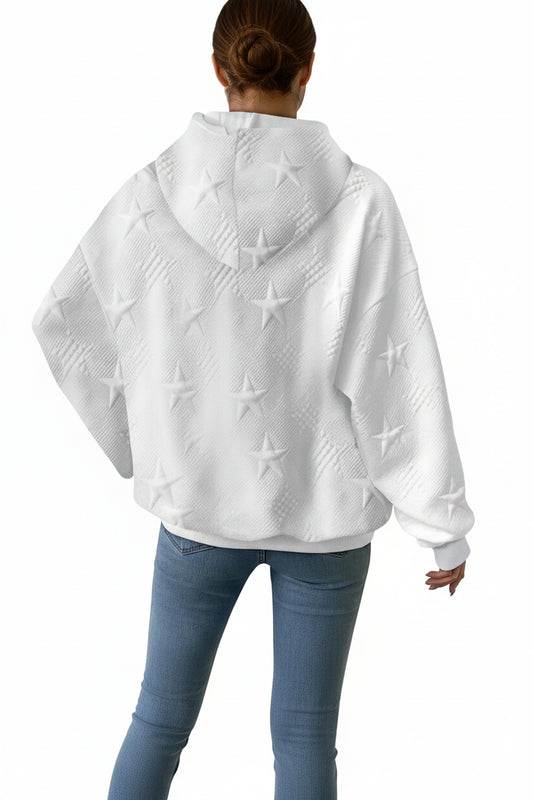 STARGRAIN – Mode Hoodie with Subtle Textured Star Design