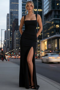 Shaquana - Women's Elegant Open-Back Maxi Dress for Formal & Cocktail Events 0