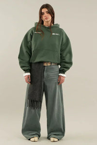 Soft Cotton Women's Relaxed Fit Hoodie with Sporty Hood and Trendy Back Print 8