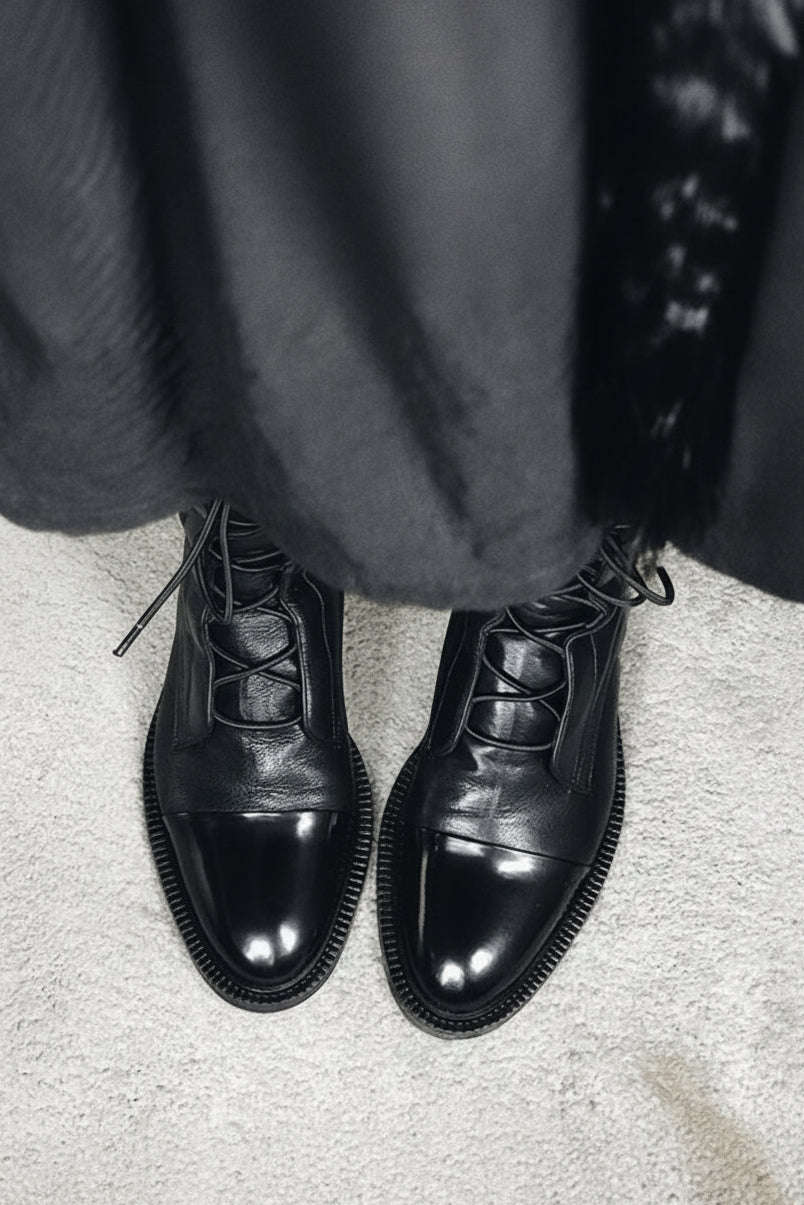 Sophia Lace-Up Leather Ankle Boots for Women - Stylish & Comfortable Footwear 2