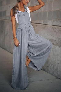 Stylish Denim Jumpsuit for Women - Comfortable Relaxed Fit with Adjustable Straps 9