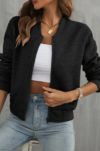 Stylish Women's Summer Bomber Jacket - Lightweight, Breathable Fabric & Zipper Closure 0