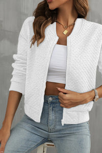 Stylish Women's Summer Bomber Jacket - Lightweight, Breathable Fabric & Zipper Closure 5