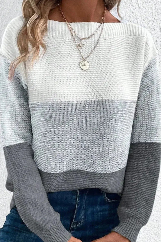 Stylish Women's Winter Color-Block Turtleneck Knit Sweater for Effortless Comfort 6