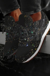 Trendy Glitter Sneakers - Stylish Sequined Casual Shoes for Comfortable All-Day Wear 0
