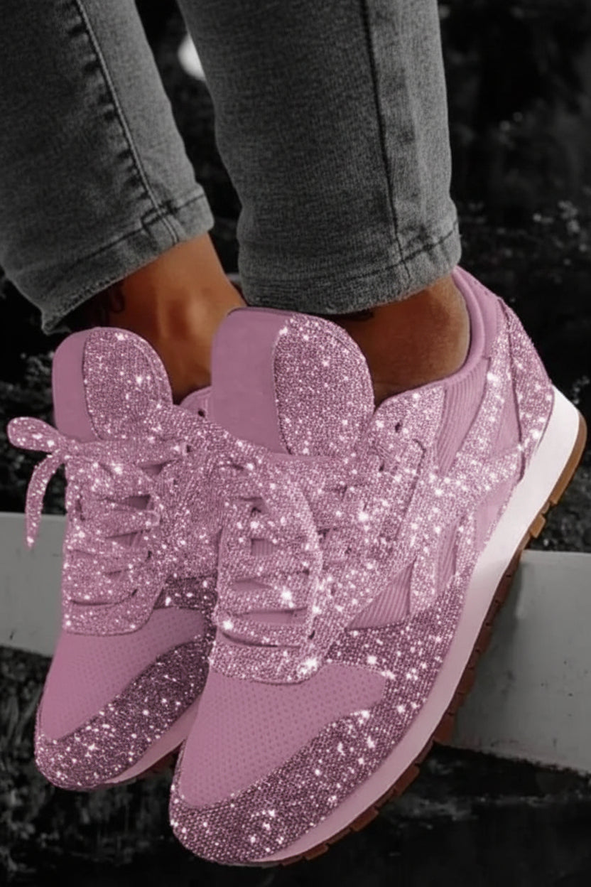 Trendy Glitter Sneakers - Stylish Sequined Casual Shoes for Comfortable All-Day Wear 2