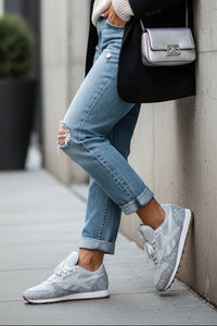 GLITZFLOW – Trendy Glitter Sneakers with Soft Cushioned Comfort