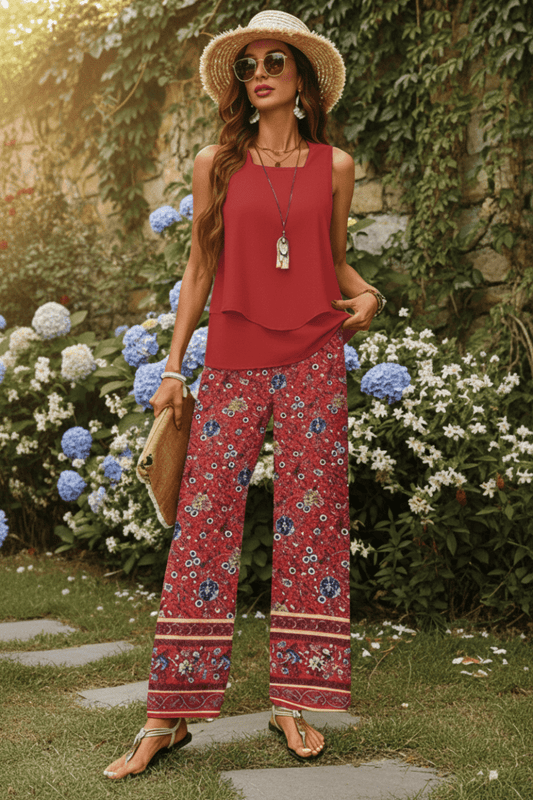 SOLÉNA – Elegant Two-Piece Summer Co-Ord Set for Women | Lightweight & Chic