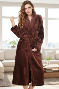 VelvetAura – Long Premium Fleece Bathrobe for Women 0