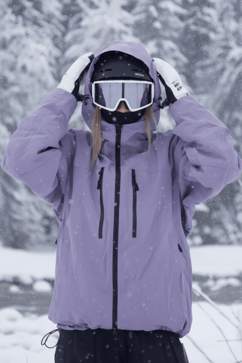 Versatile Unisex Ski Jacket with Hood for Winter Sports & Casual Wear 0