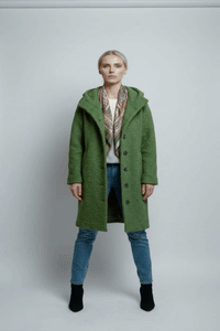 WINTERLYN – Thick Women’s Spring Coat with Regular Fit and Soft Hoodie