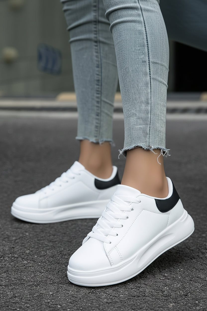 Zania Women's White Sneakers - Orthopedic Comfort & Support for All-Day Wear 3