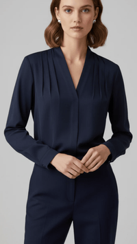 MARISSA - Puff Sleeve Satin Blouse