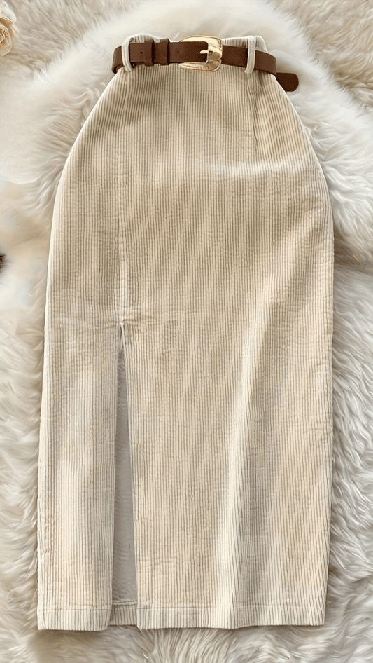 VALENÇA - Vintage Slit Midi Skirt