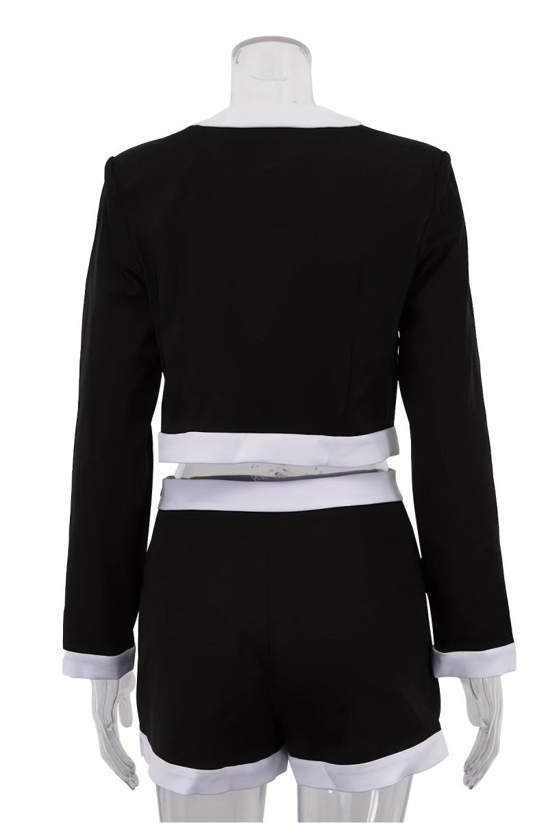 Zeraphine - Contemporary Long-Sleeve Top & Shorts