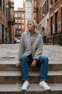 PUFFERÉ – Women's Quilted Zip-Up Puffer Jacket for Everyday Winter Wear