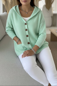 Zoé Soft Hooded Knit Cardigan with Button-Down Front for Everyday Comfort 2