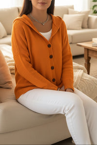 LYNTH – Women’s Soft Hooded Knit Cardigan with Relaxed Fit