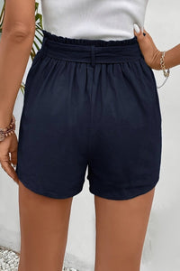 KALINDA – Vintage Tie-Front Wide-Leg Skort