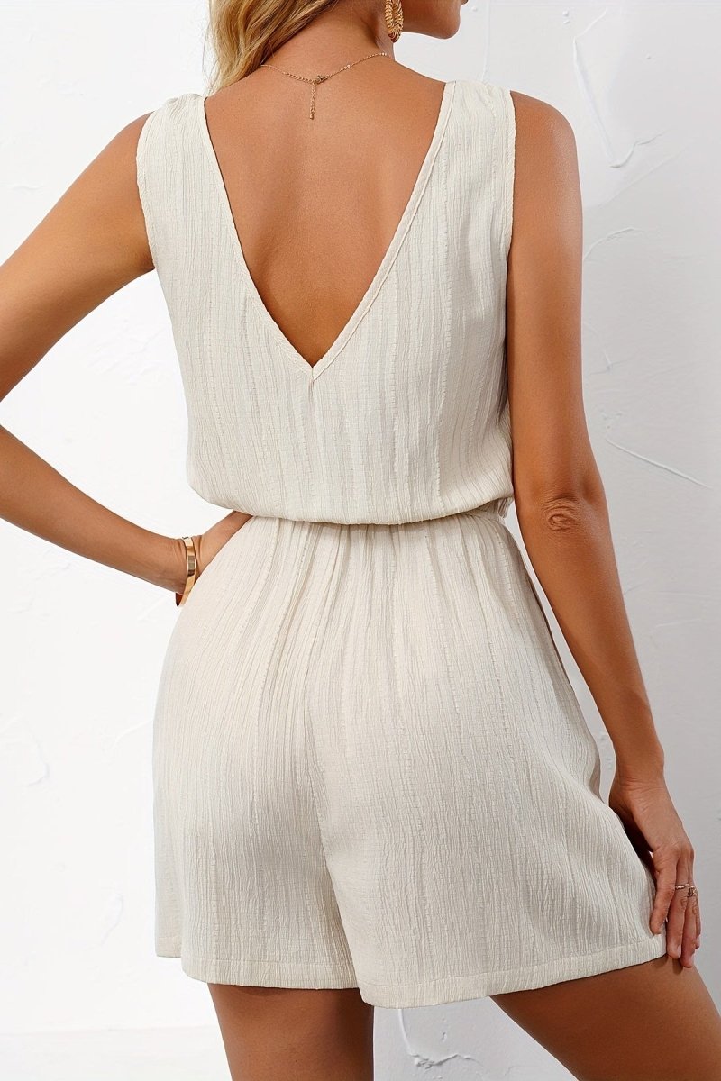 Sloane – Sexy V-Neck Summer Jumpsuit with Proportional Ease