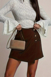 FREZELLA – Timeless Brown Tailored Skort