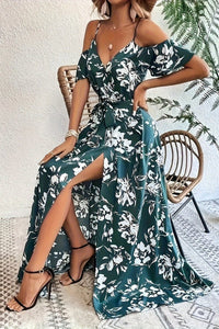 Avery Bloom - Floral Cold Shoulder Maxi Dress