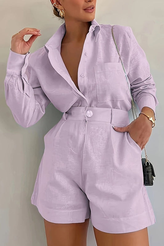 DELILAH – Refined Elegant Women’s Linen Suit Set