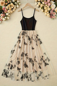 Violet Row - Lace Embroidered Midi Dress