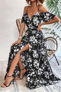 Avery Bloom - Floral Cold Shoulder Maxi Dress