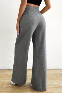 KAZMIRA – Elegant Asymmetrical Waist Wide-Leg Pants