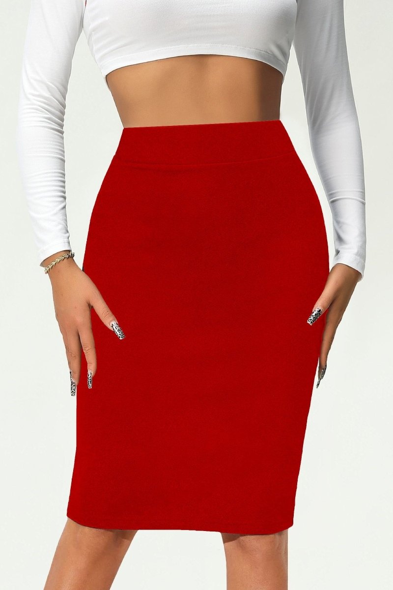 Vivia – Sharp Regular Fit Pencil Skirt with Reinforced Seams