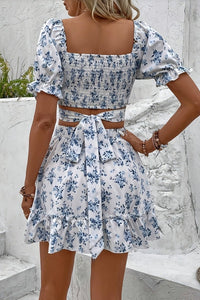 Rosalie – Feminine Puff Sleeve Two-Piece Set