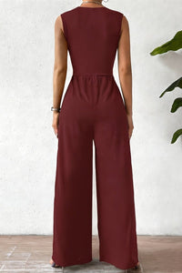 Kalia – Essential Sleeveless Waist-Cinching Commuter Jumpsuit