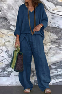 RYLAN – Women’s Linen Summer Casual Loose Pants Suit