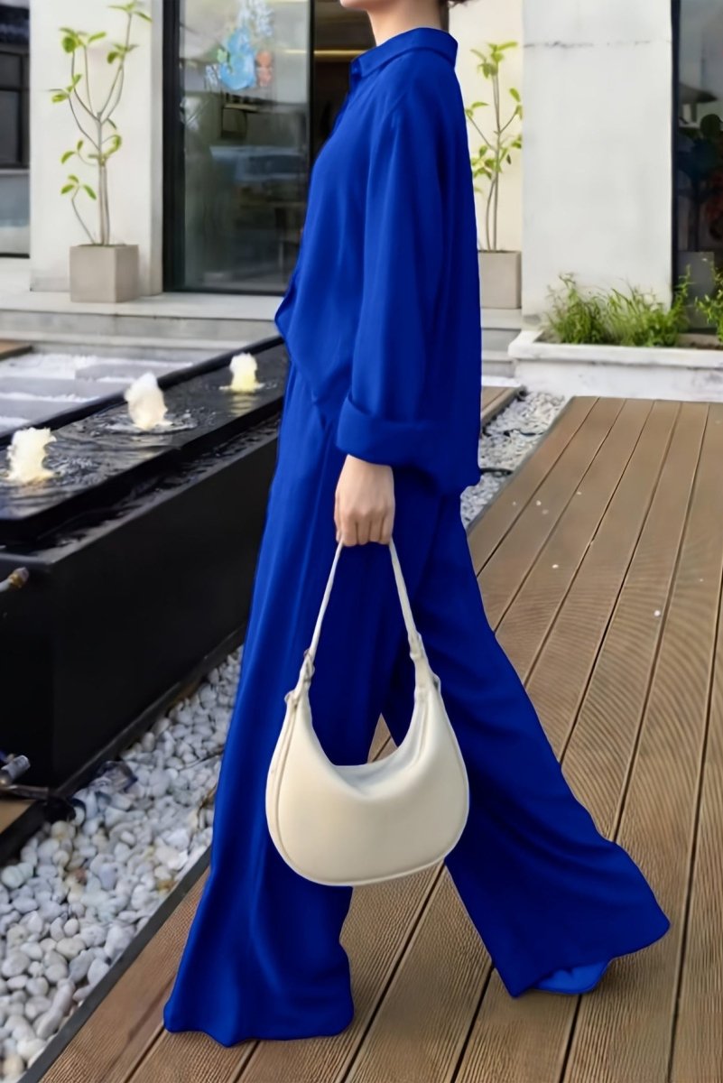 CANDACE – Plus Size Women’s Linen Long Sleeve Pant Set