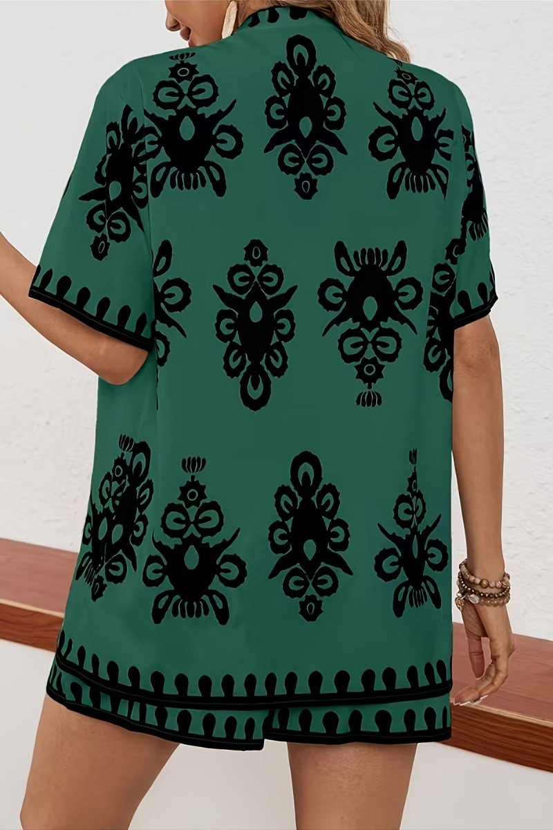 Camryn – Relaxed Fit Resort Print Set