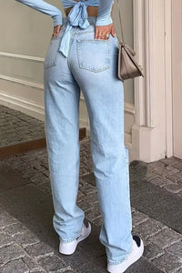 GENESSA – Classic Casual Straight-Leg Jeans