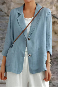 Fable – Elegant Lightweight Linen Blazer with Casual Poise